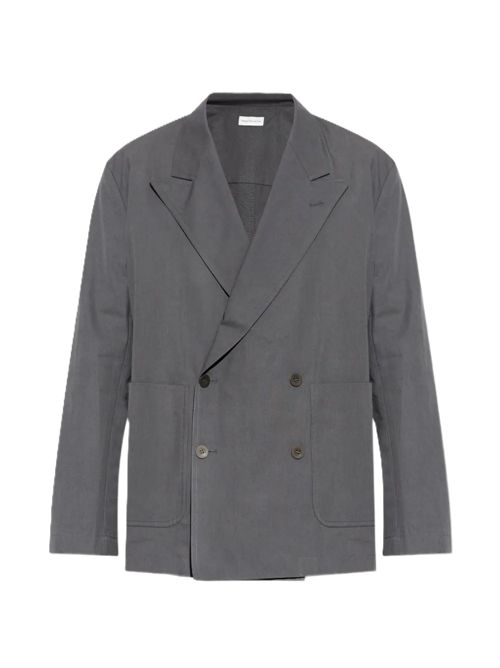 Dries Van Noten Caplans Bis double-breasted pocket blazer DRIES VAN NOTEN | 261-020718-3309803 DARK GREY